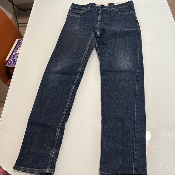 Levi's Demi Boot 508 Jeans Dark  Cotton Whiskering Distressed 20 R 30 X 30 Vs12 - Picture 5 of 6